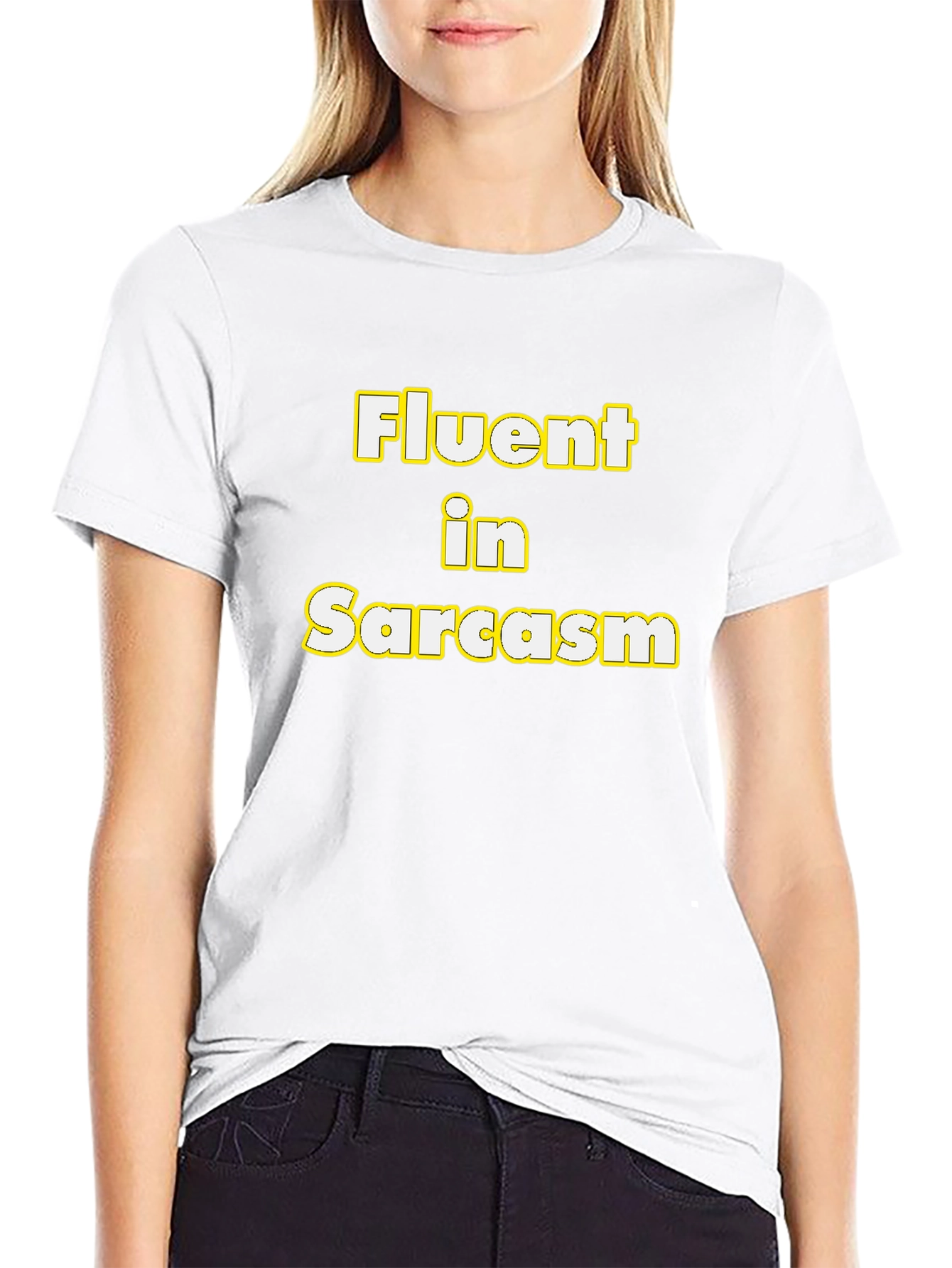 Fluent in Sarcasm Funny Graphic Tee
