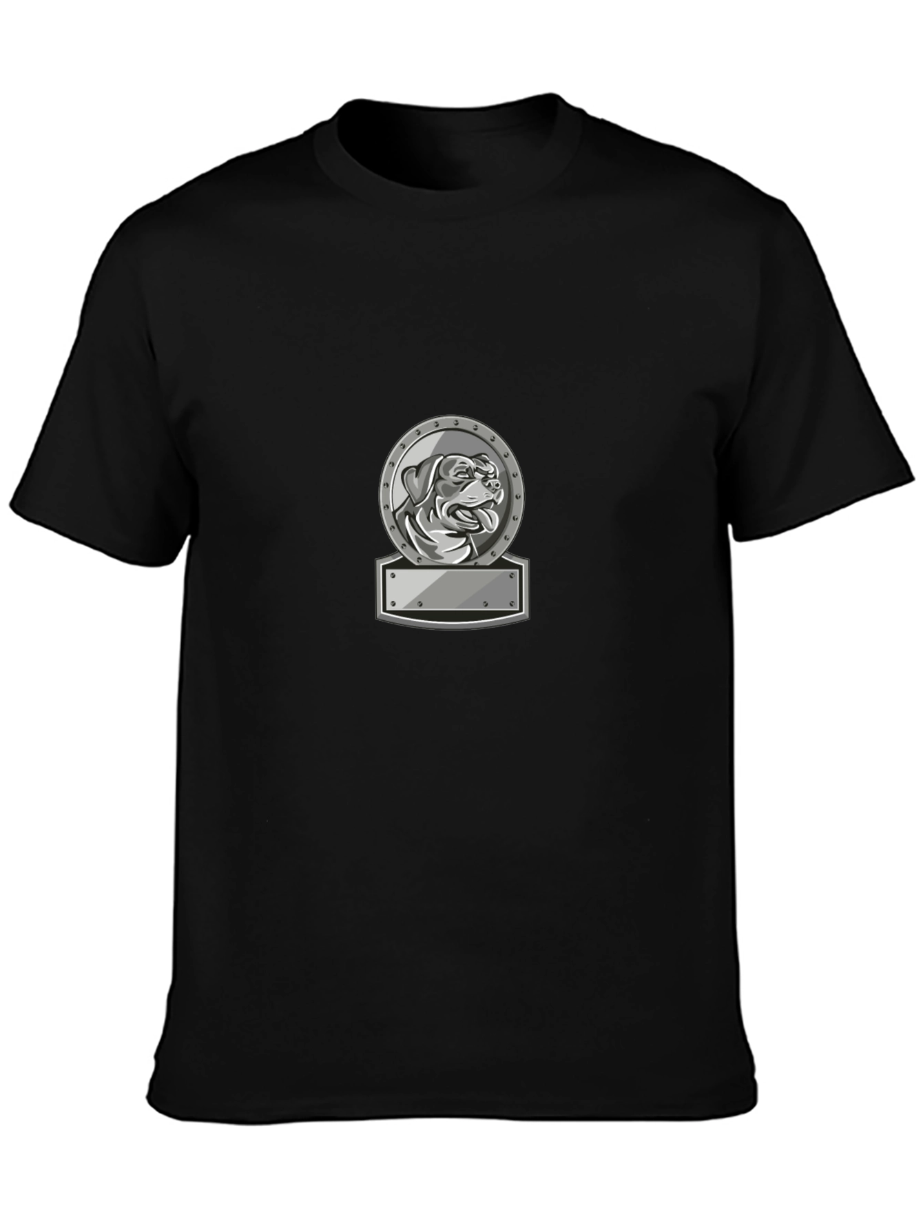 Dog Breed Emblem T-Shirt - Black