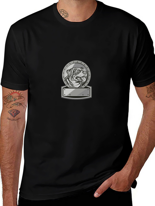 Dog Breed Emblem T-Shirt - Black