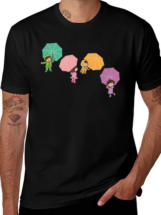 Umbrella Kids Graphic Tee - Black