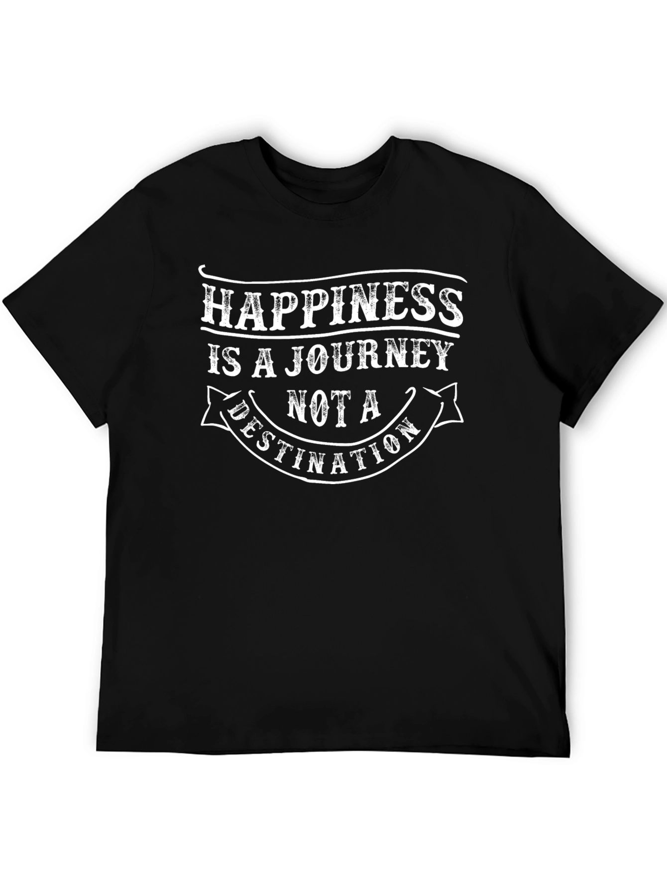 Happiness Journey T-Shirt - Inspirational Graphic Tee