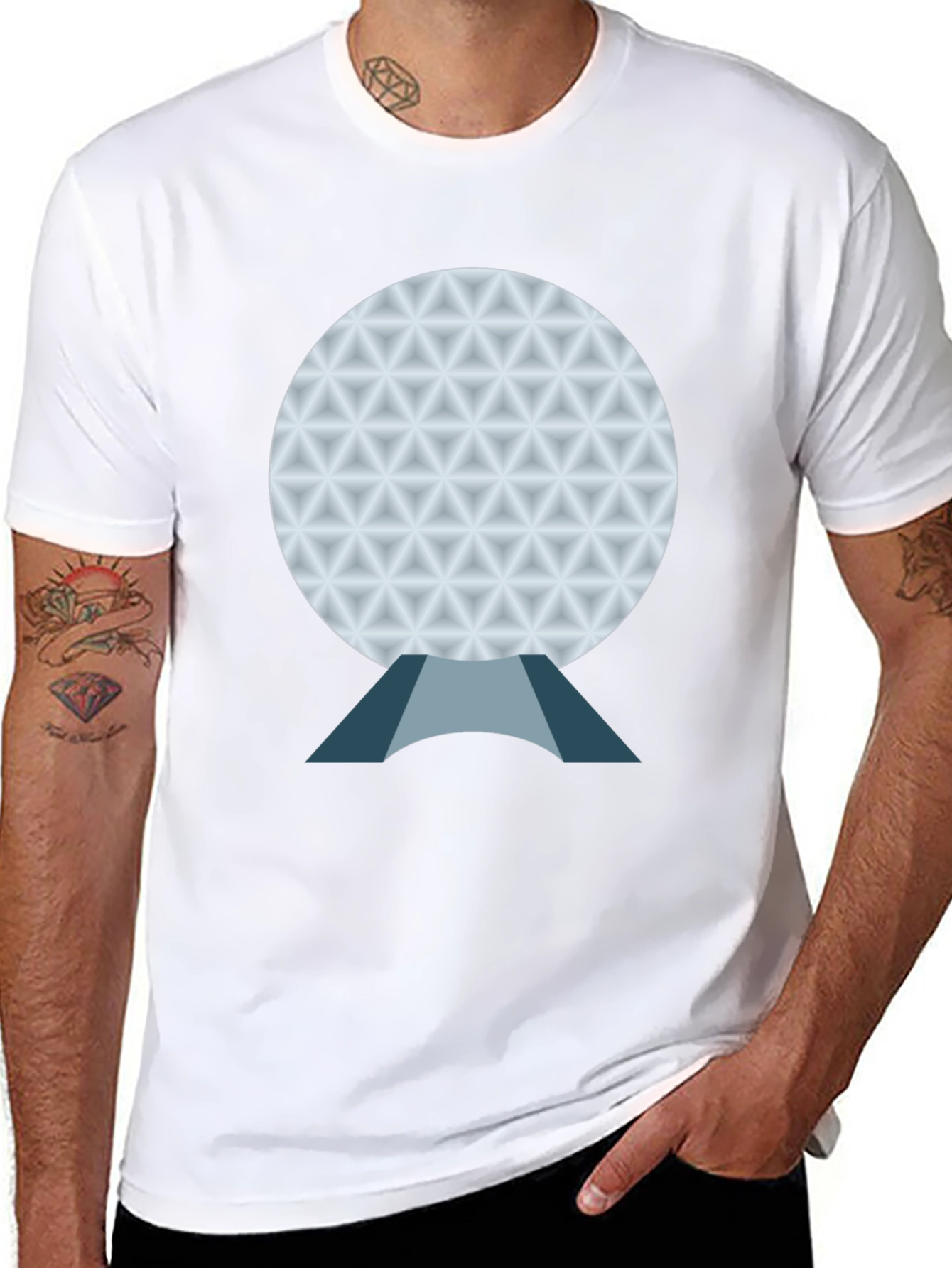 Spaceship Earth Black T-Shirt