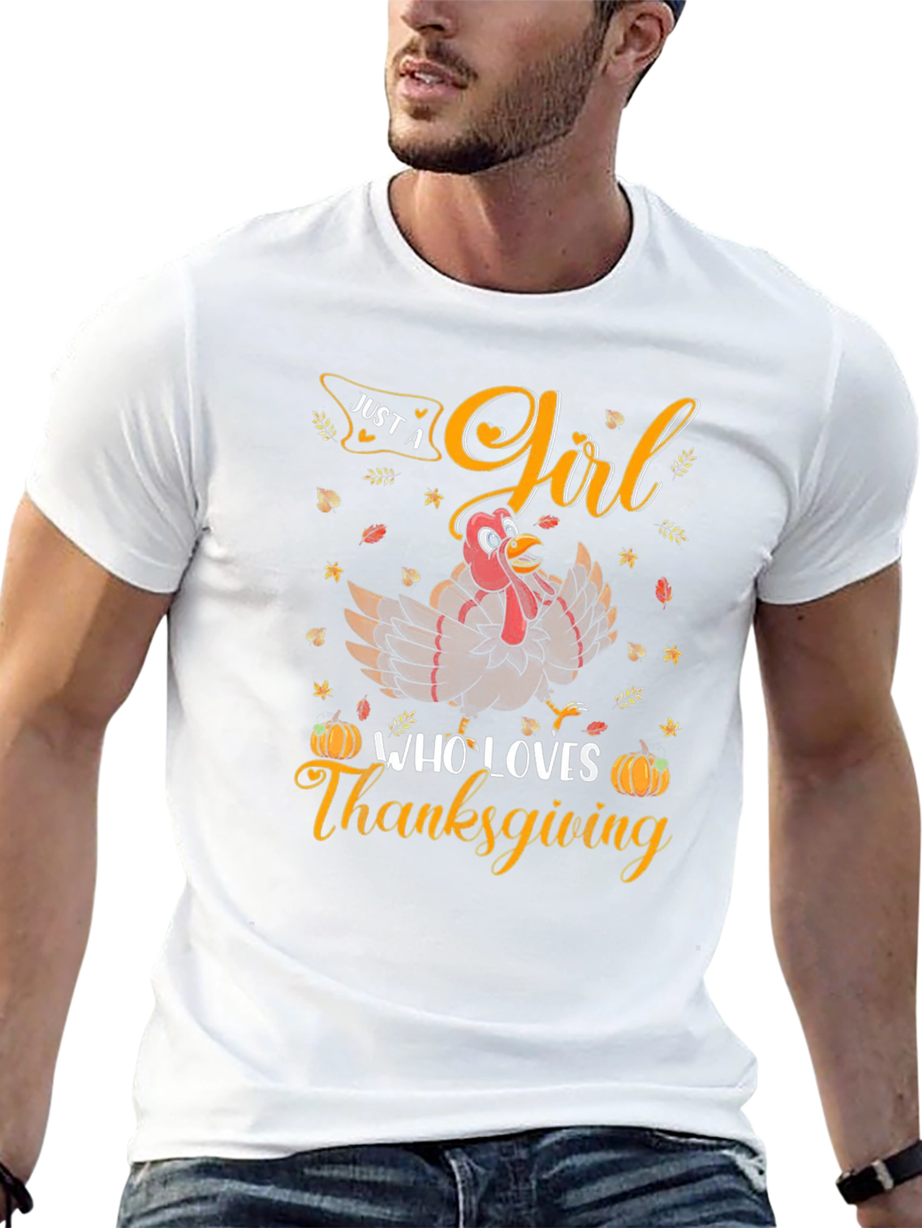 Thanksgiving Girl Turkey T-Shirt