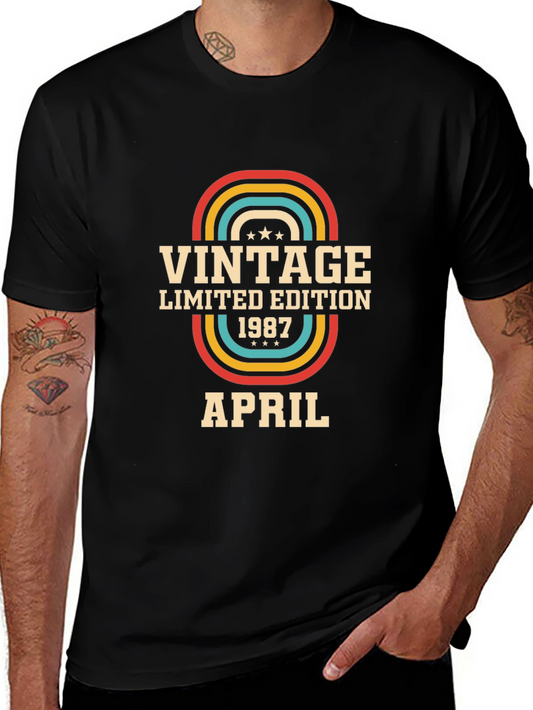 Vintage 1987 April Birthday T-Shirt