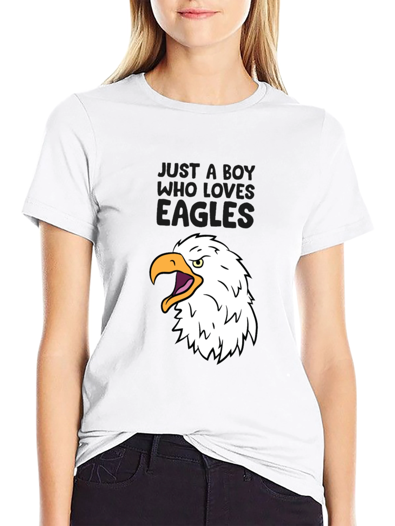 Boy Who Loves Eagles Graphic T-Shirt