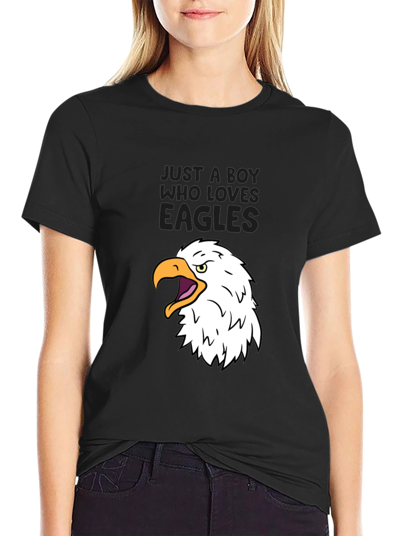 Boy Who Loves Eagles Graphic T-Shirt
