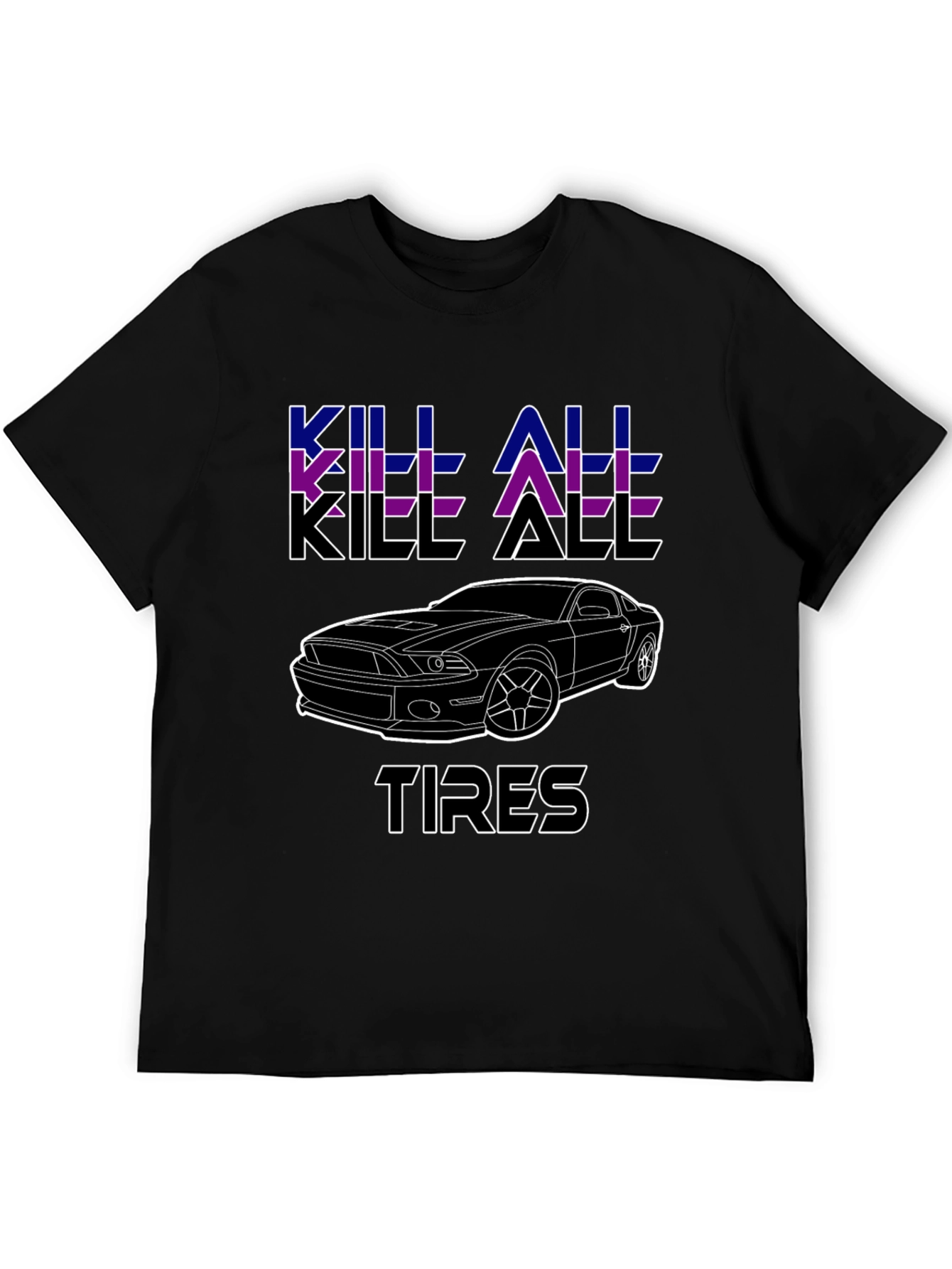 Kill All Tires Black Graphic Tee