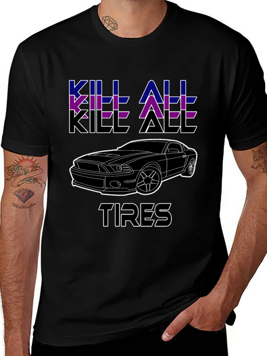 Kill All Tires Black Graphic Tee