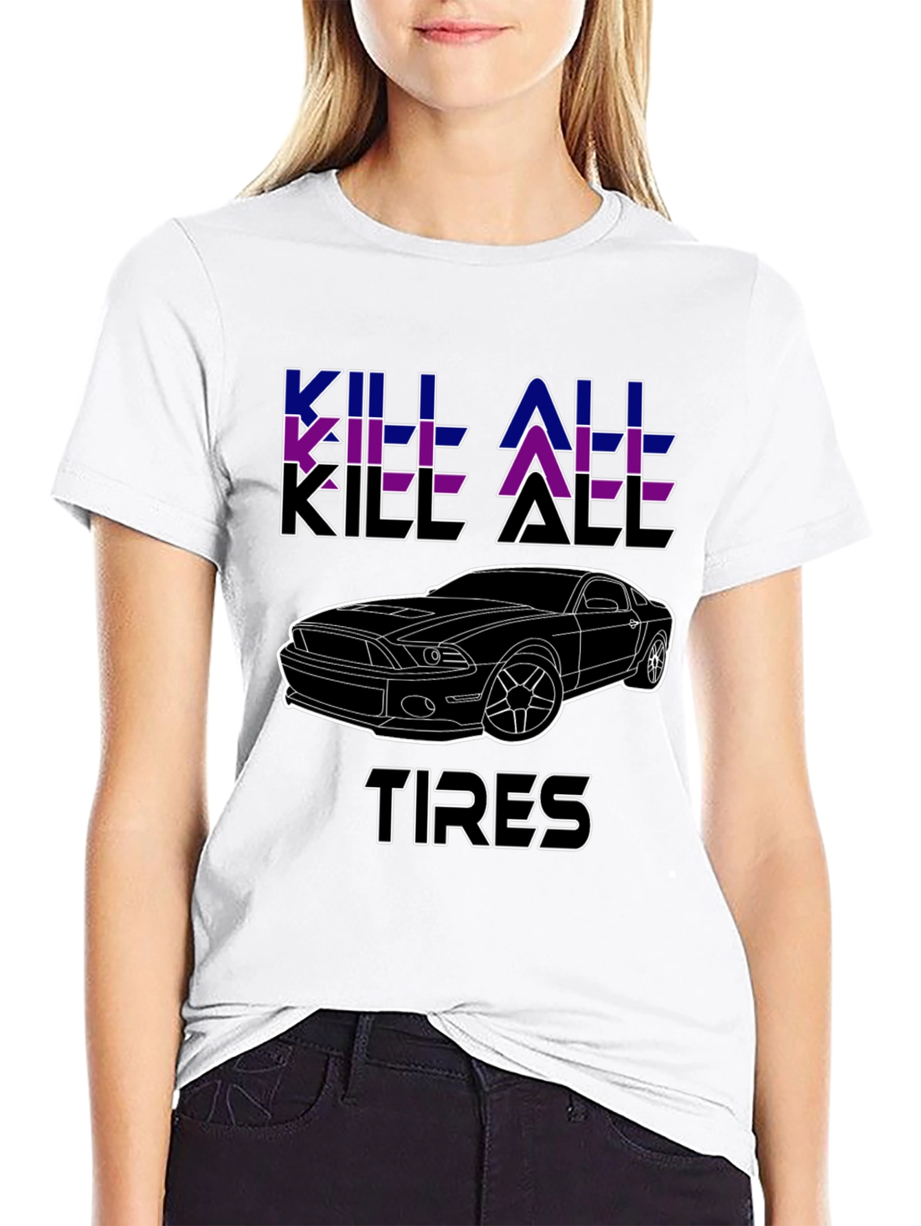 Kill All Tires Black Graphic Tee