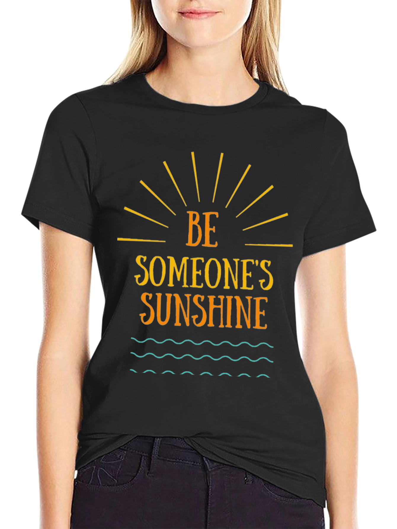 Be Someones Sunshine Graphic Tee - Black