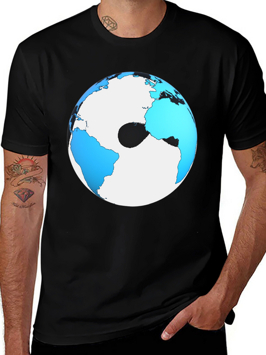 Earth Graphic Black T-Shirt