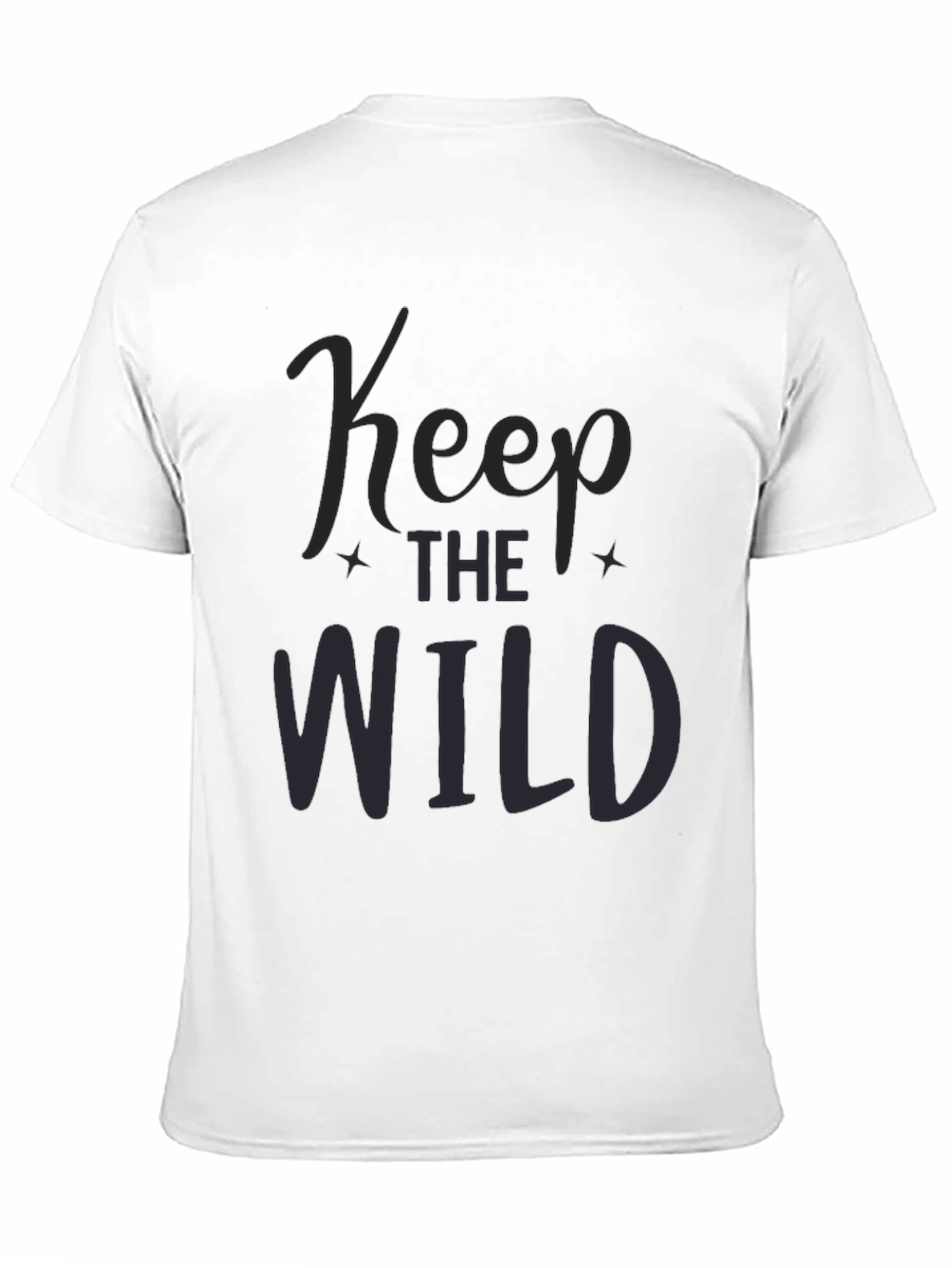 Keep the Wild Black Graphic Tee for Men