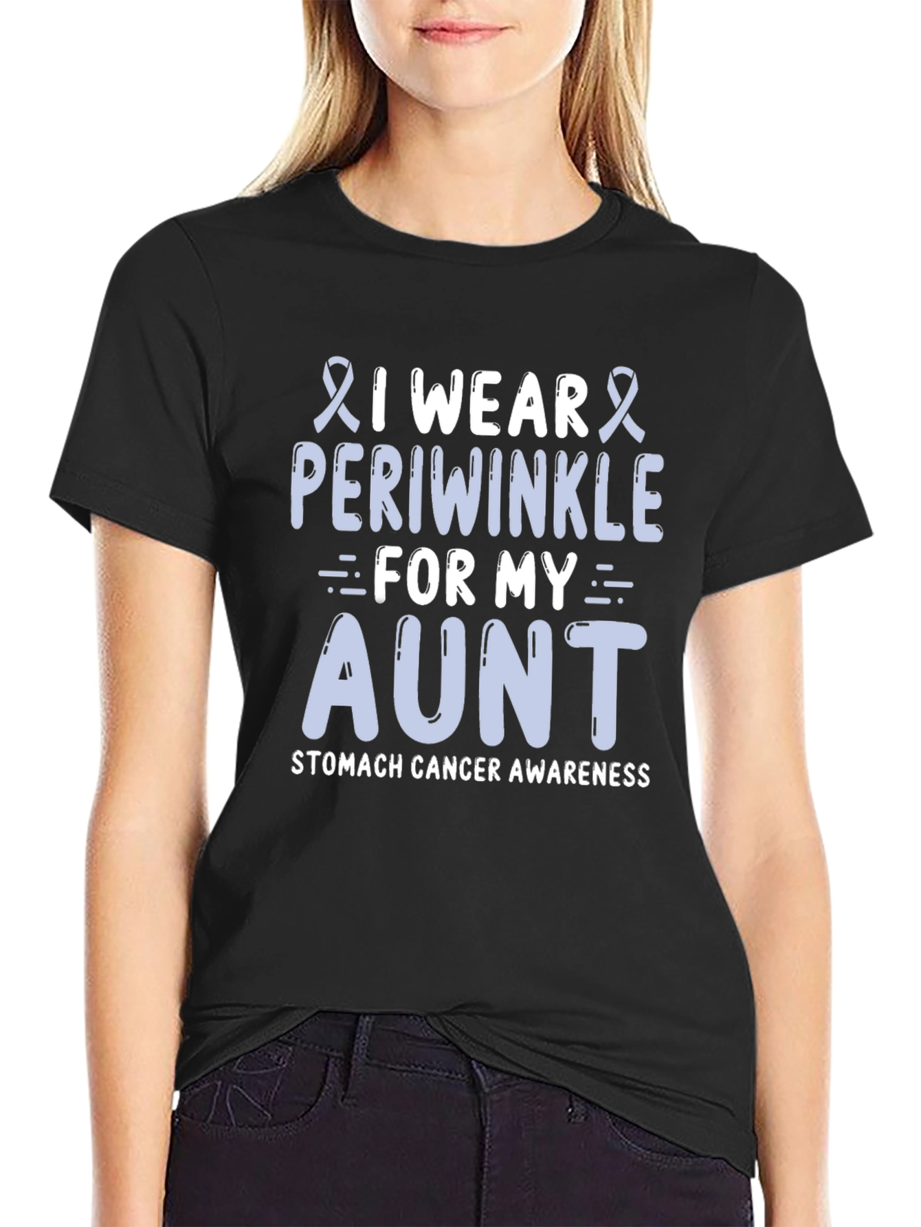 Periwinkle Stomach Cancer Awareness T-Shirt