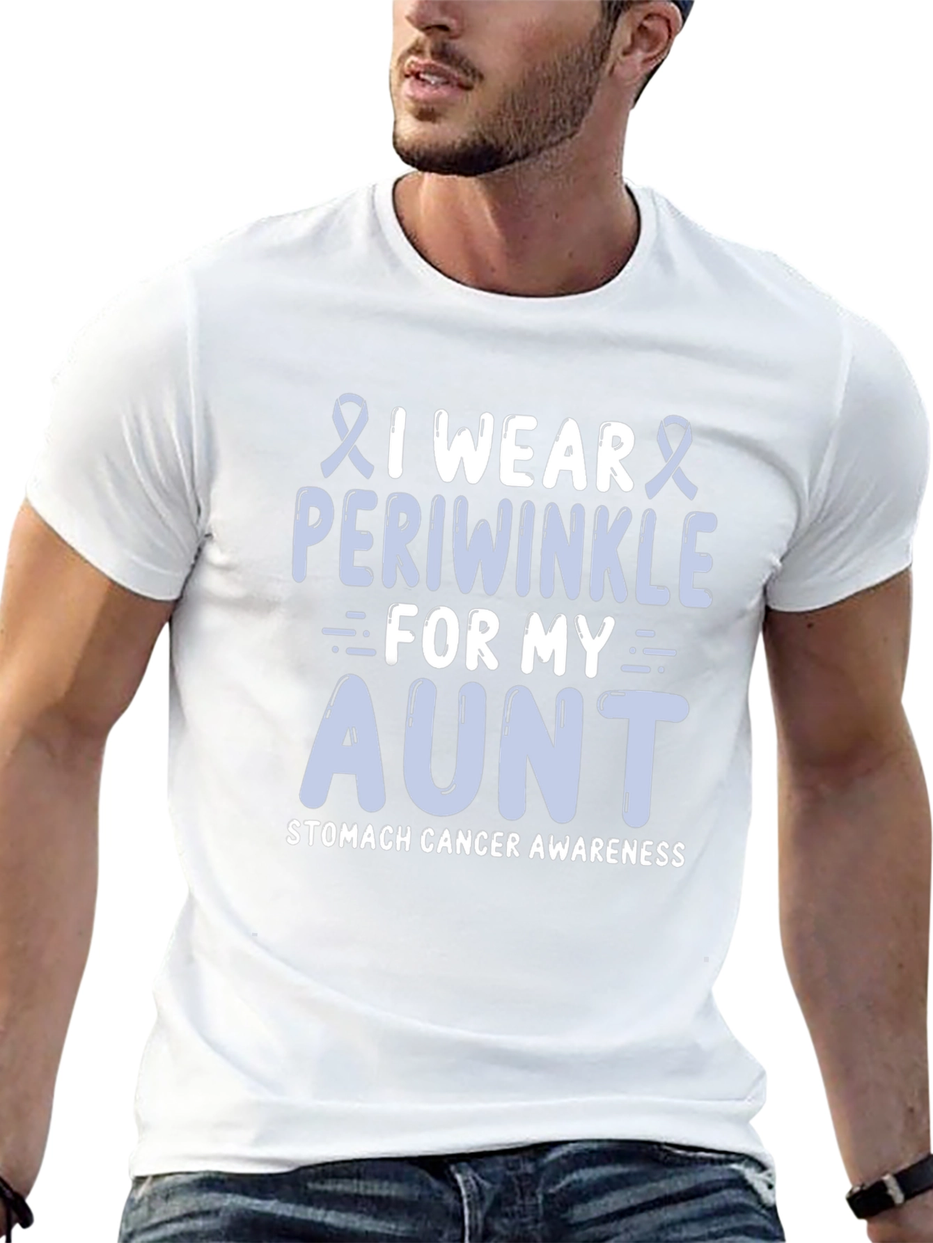 Periwinkle Stomach Cancer Awareness T-Shirt