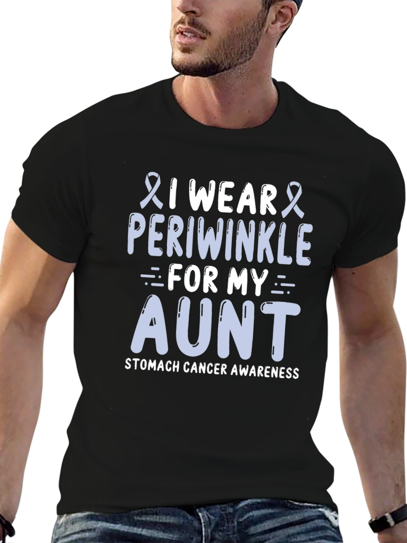 Periwinkle Stomach Cancer Awareness T-Shirt