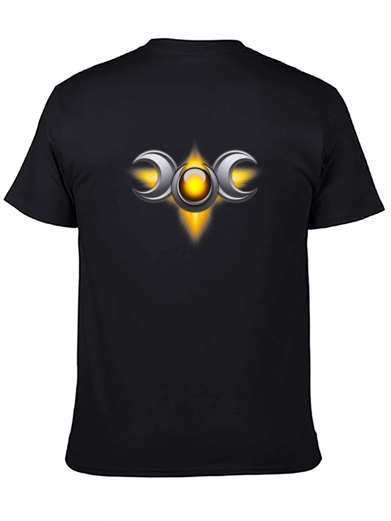 Triple Moon Goddess T-Shirt - Black