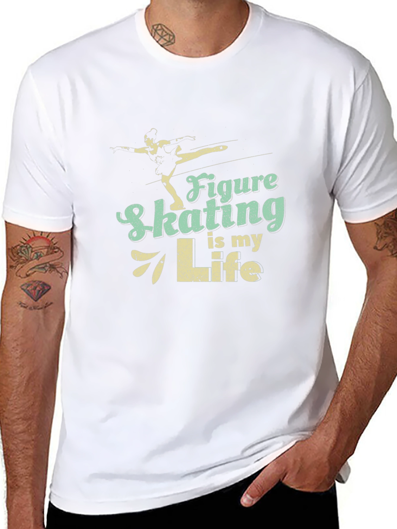 Figure Skating is My Life Black T-Shirt