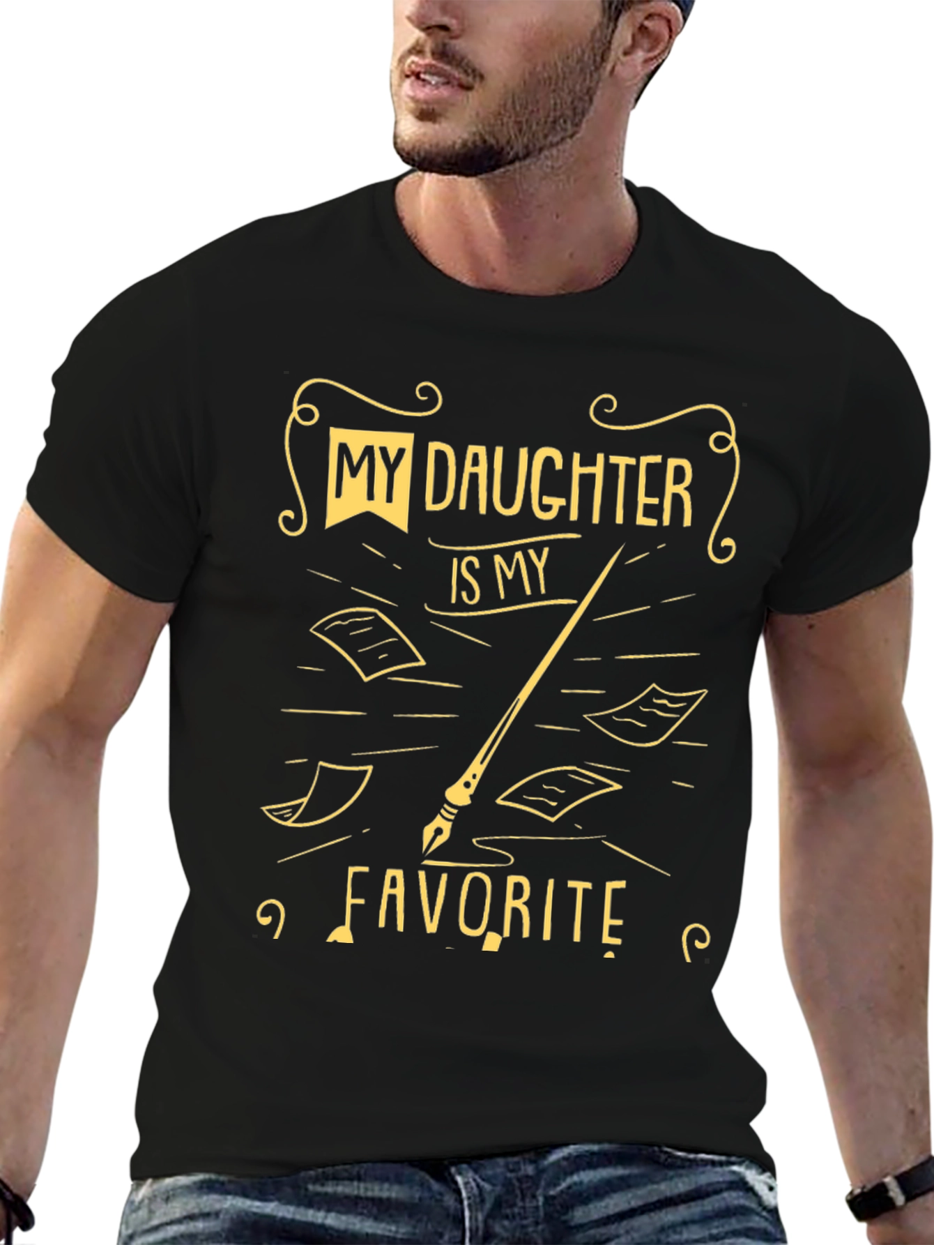 My Daughter is My Favorite Black T-Shirt
