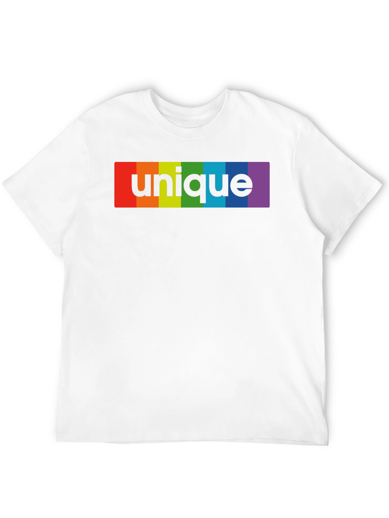 Unique Rainbow Graphic Black T-Shirt