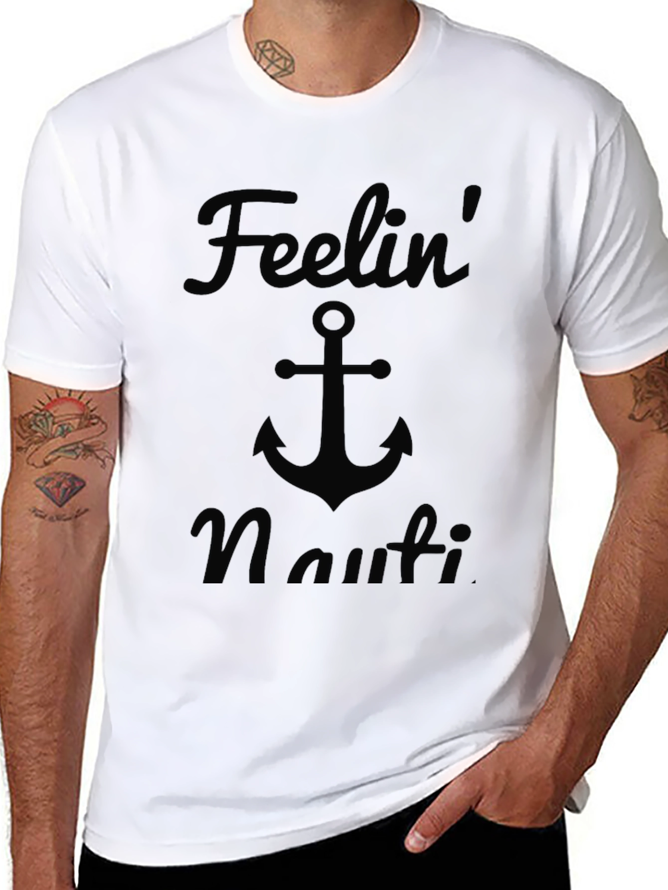 Feelin Nauti Black Graphic Tee