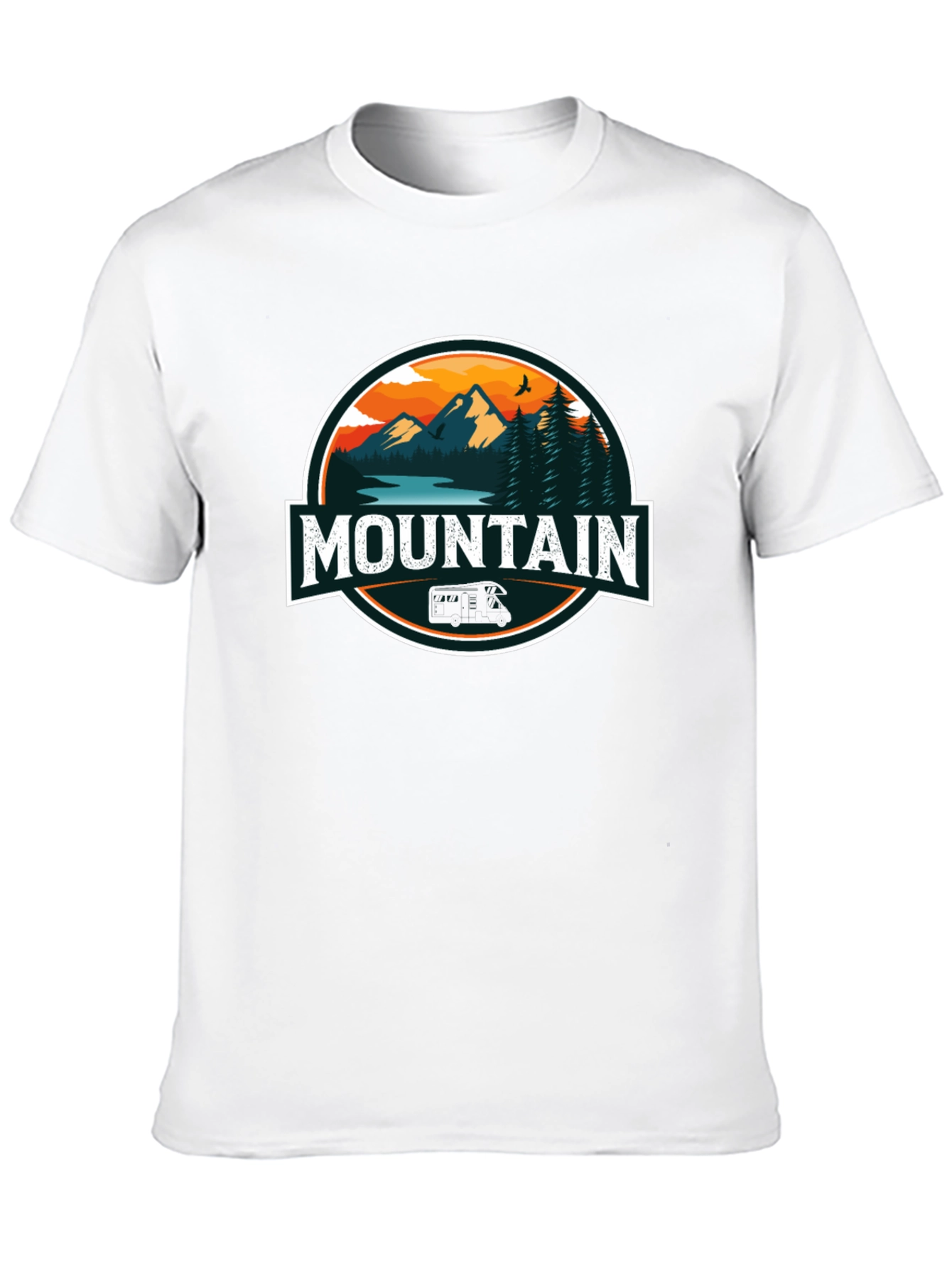 Mountain Graphic Black T-Shirt for Men