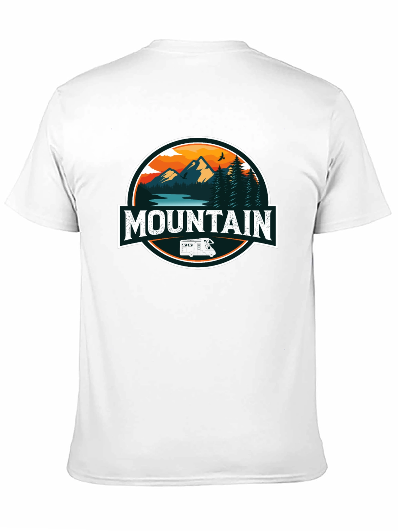 Mountain Graphic Black T-Shirt for Men