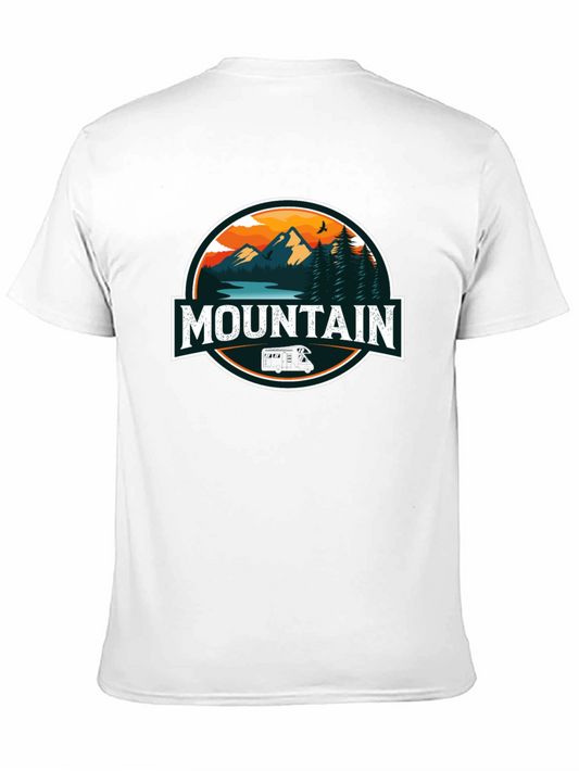 Mountain Graphic Black T-Shirt for Men