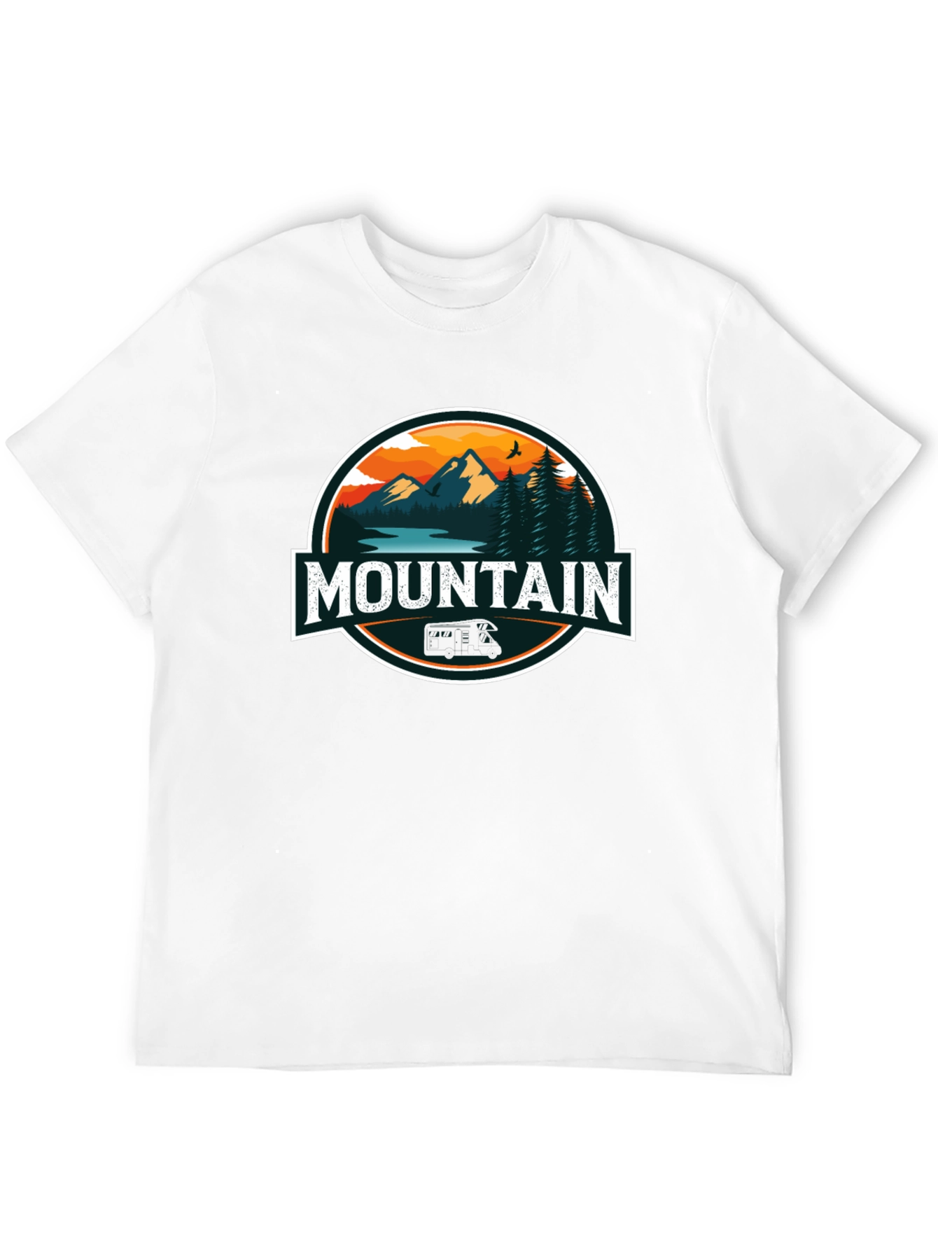 Mountain Graphic Black T-Shirt for Men