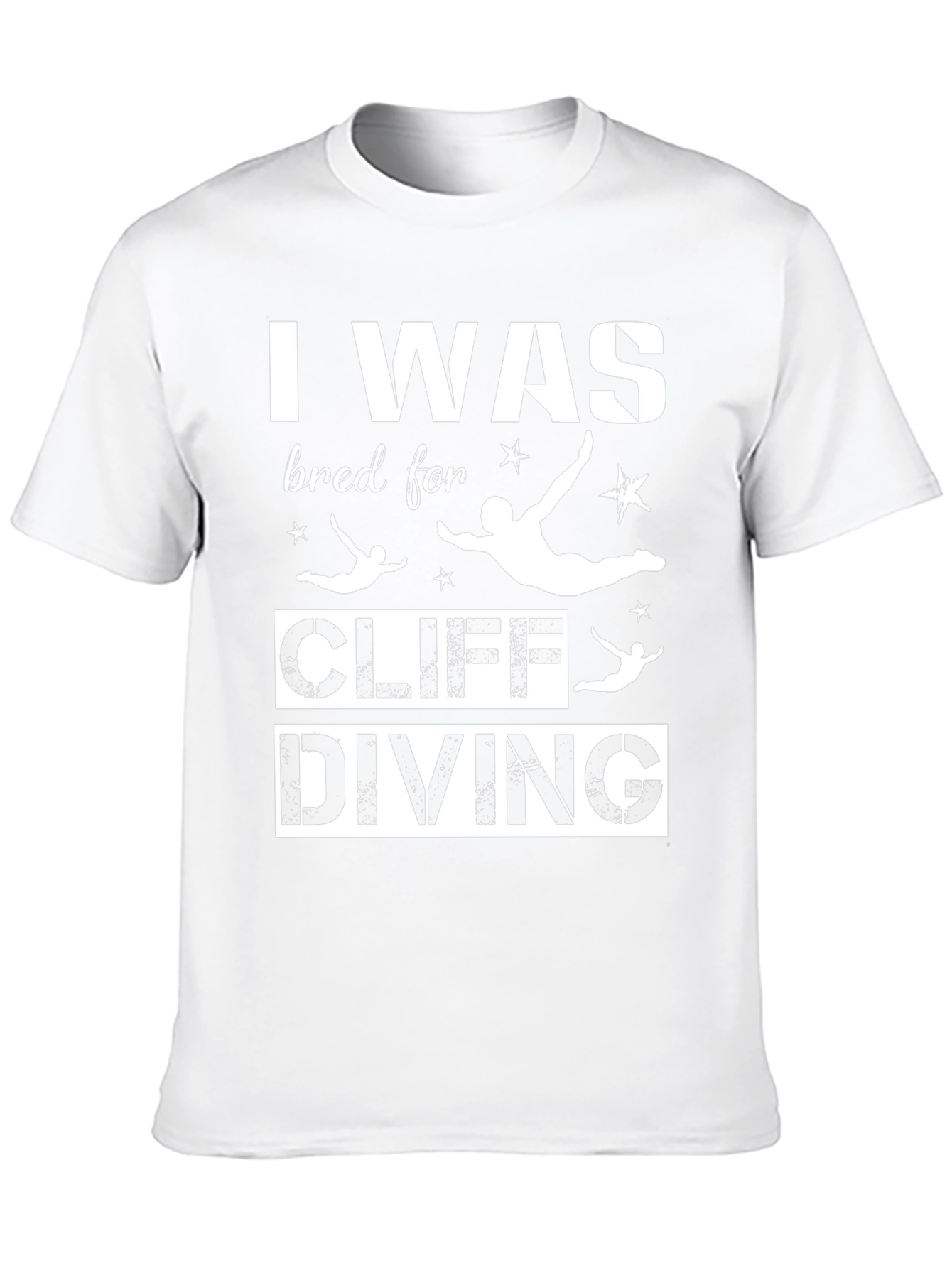 I Was Bred For Cliff Diving Black T-Shirt