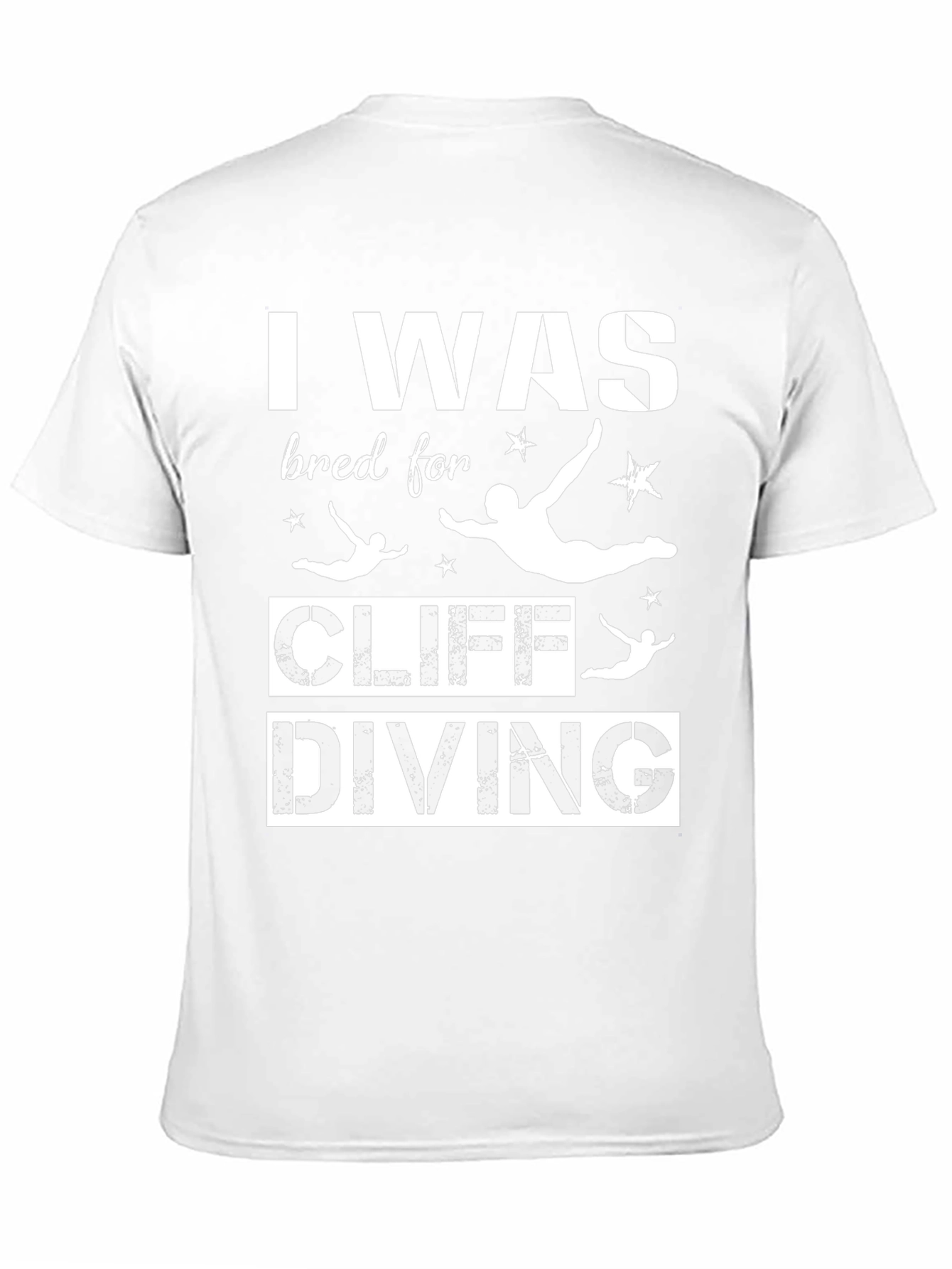 I Was Bred For Cliff Diving Black T-Shirt