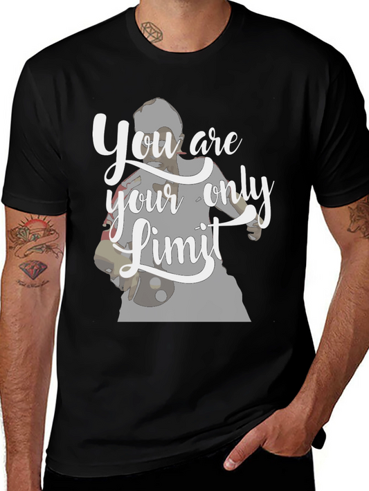 Motivational Your Only Limit Black T-Shirt