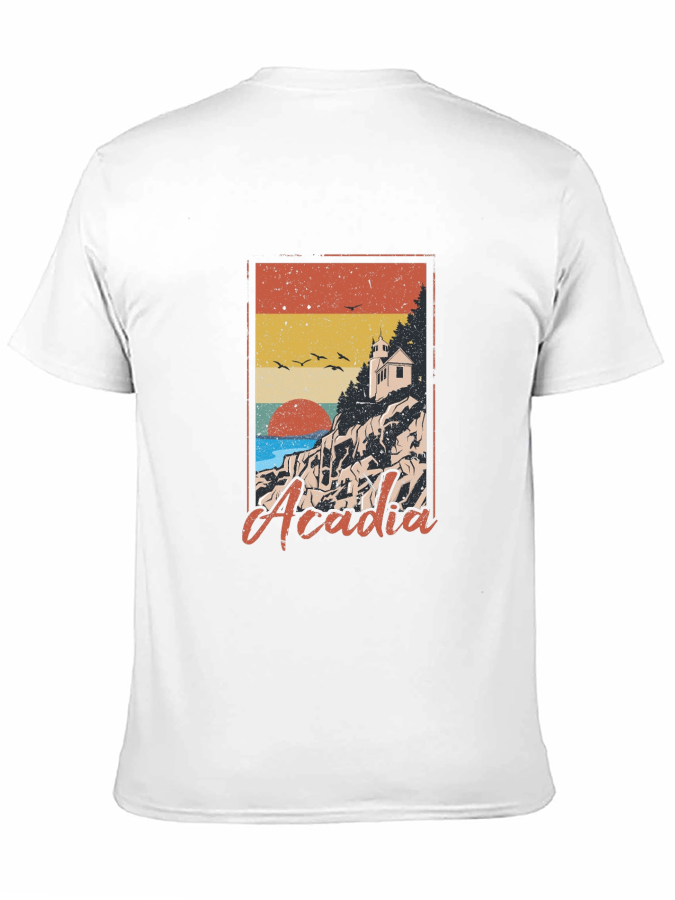 Acadia National Park Graphic T-Shirt - Retro Style Tee