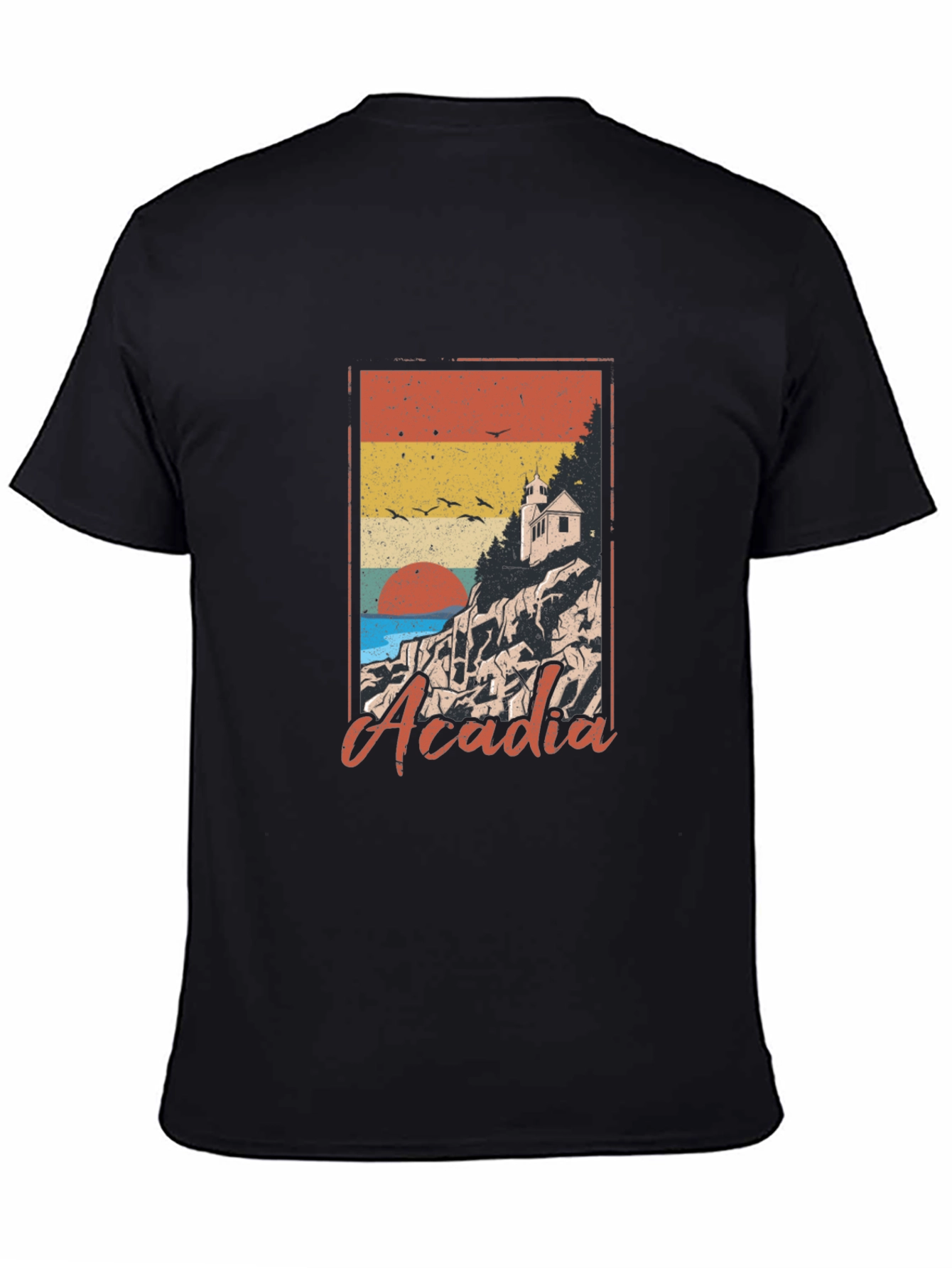 Acadia National Park Graphic T-Shirt - Retro Style Tee
