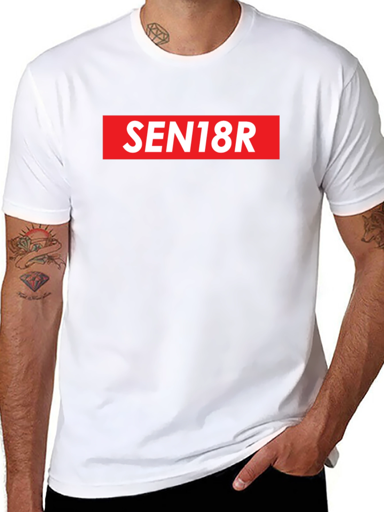 SEN18R Graphic Tee - Bold Statement T-Shirt