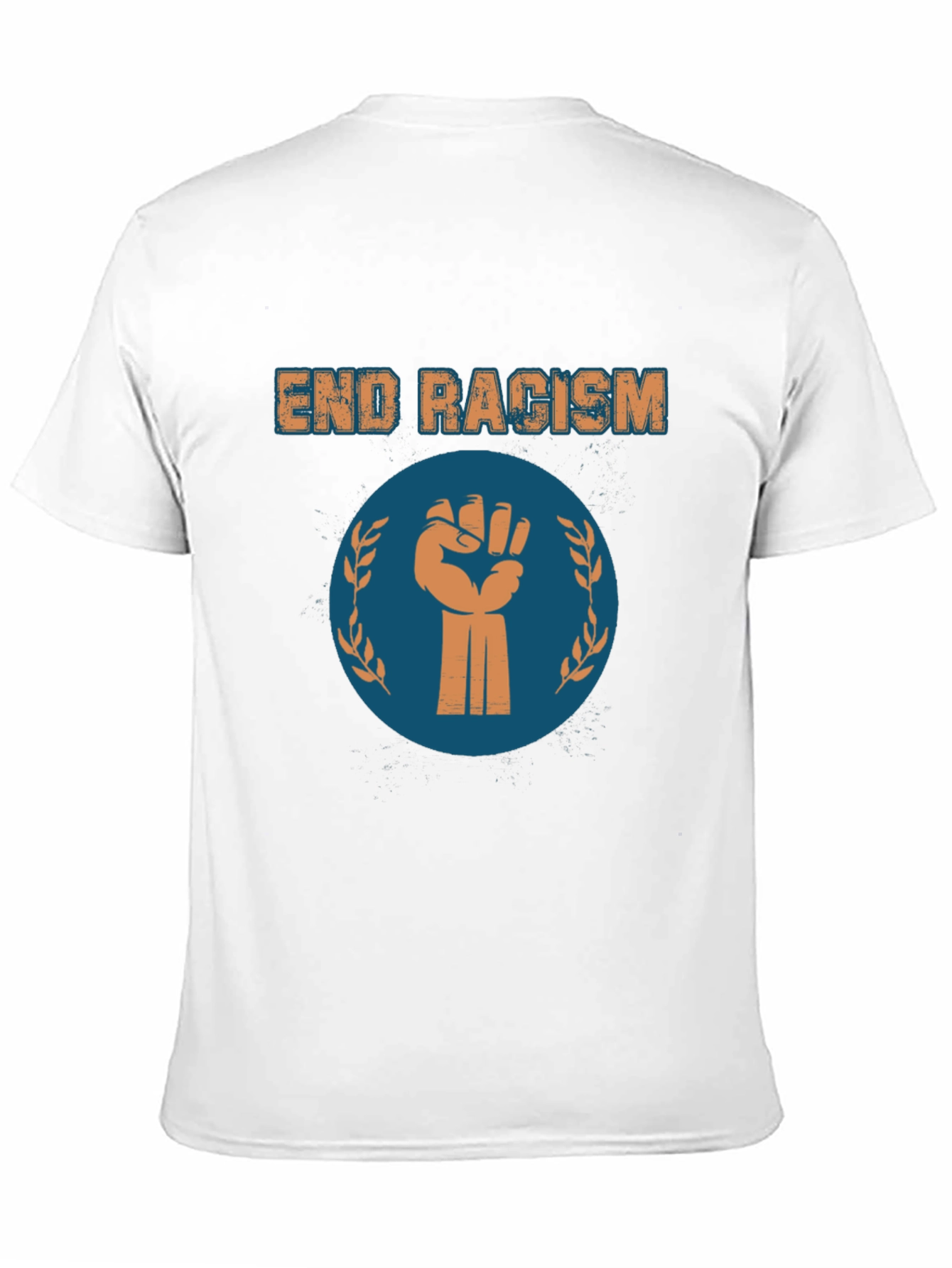 End Racism Graphic Tee - Black Cotton T-Shirt