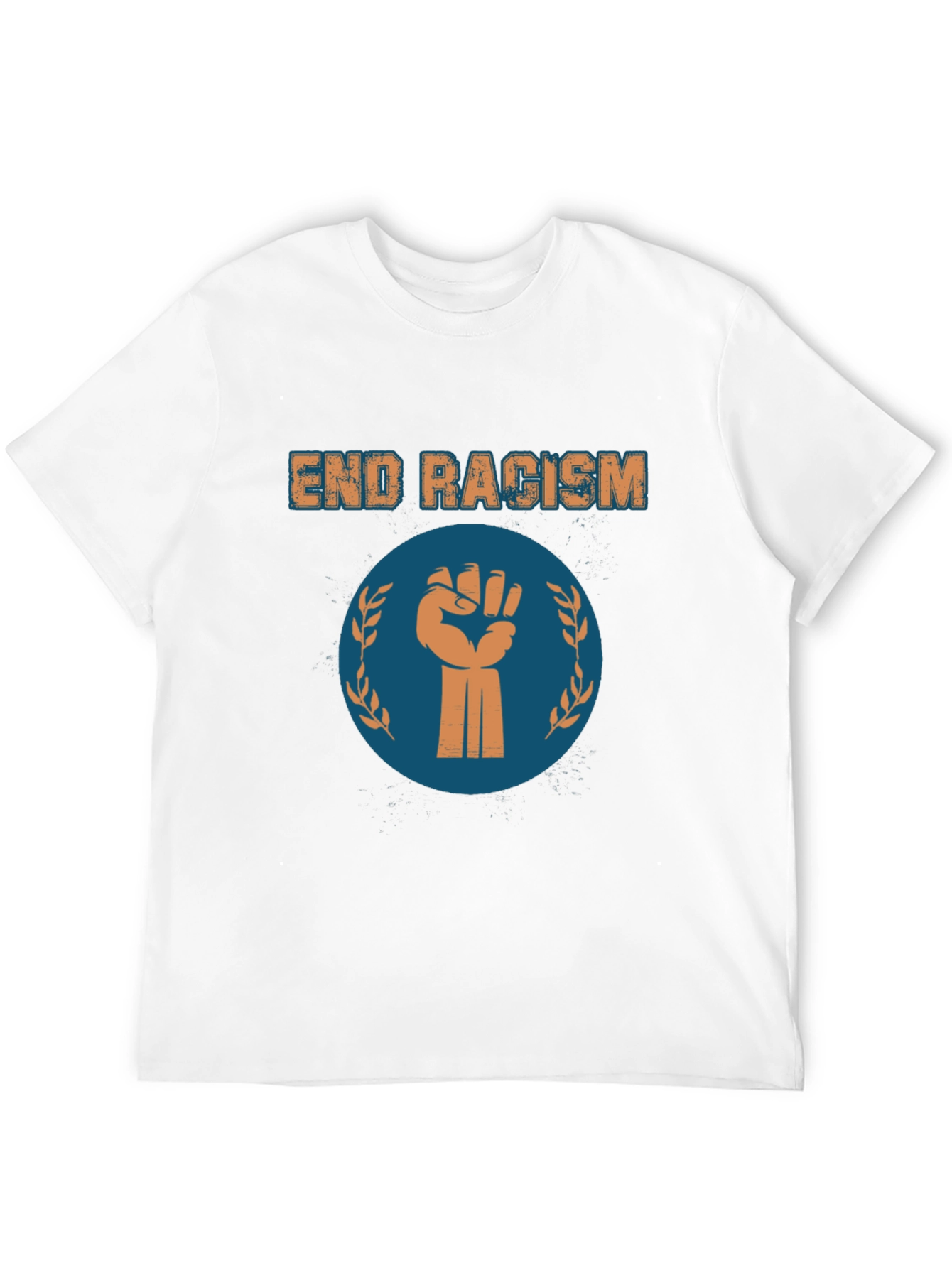 End Racism Graphic Tee - Black Cotton T-Shirt