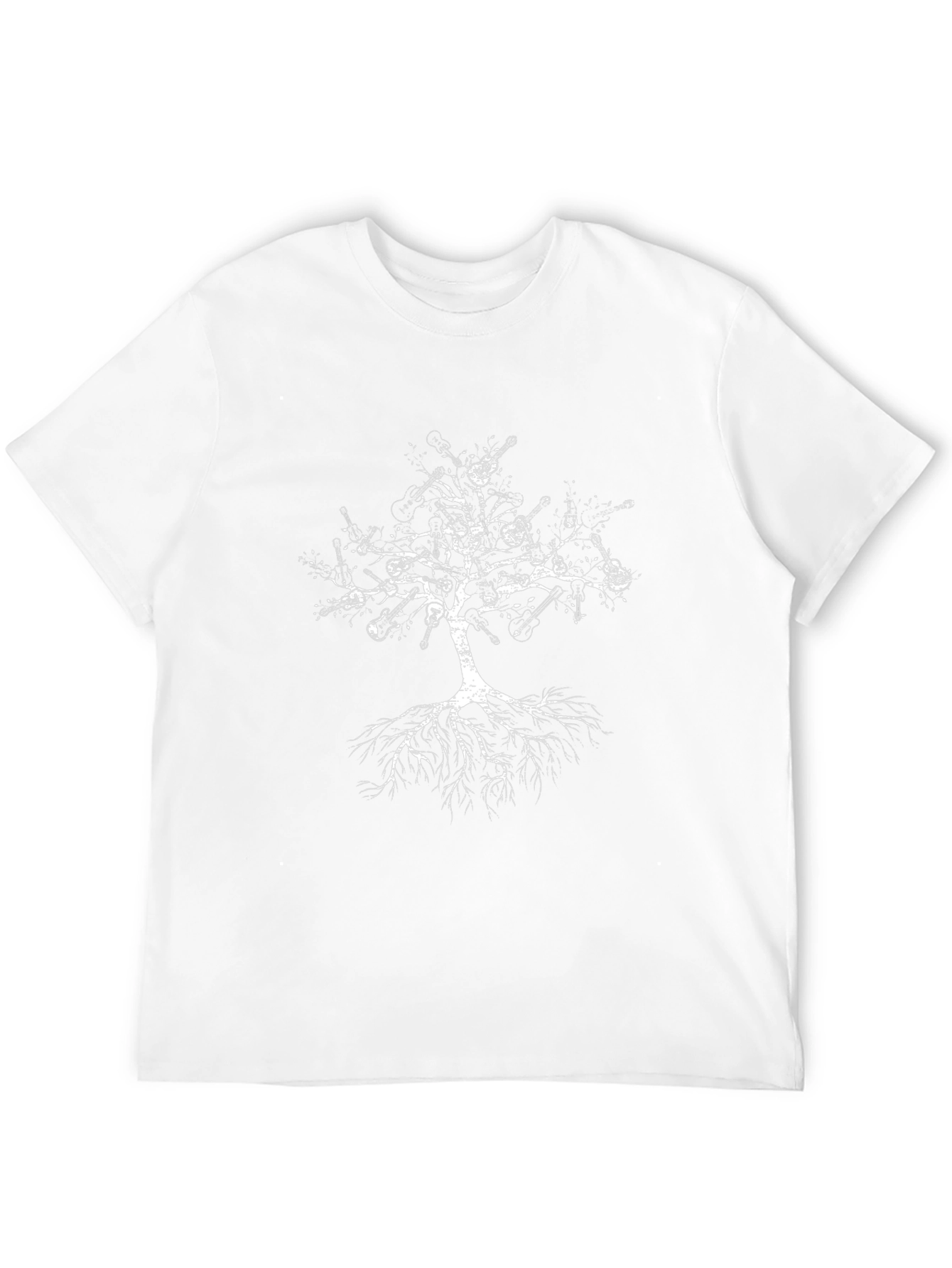 Guitar Tree Graphic Tee - Musicians Black T-Shirt