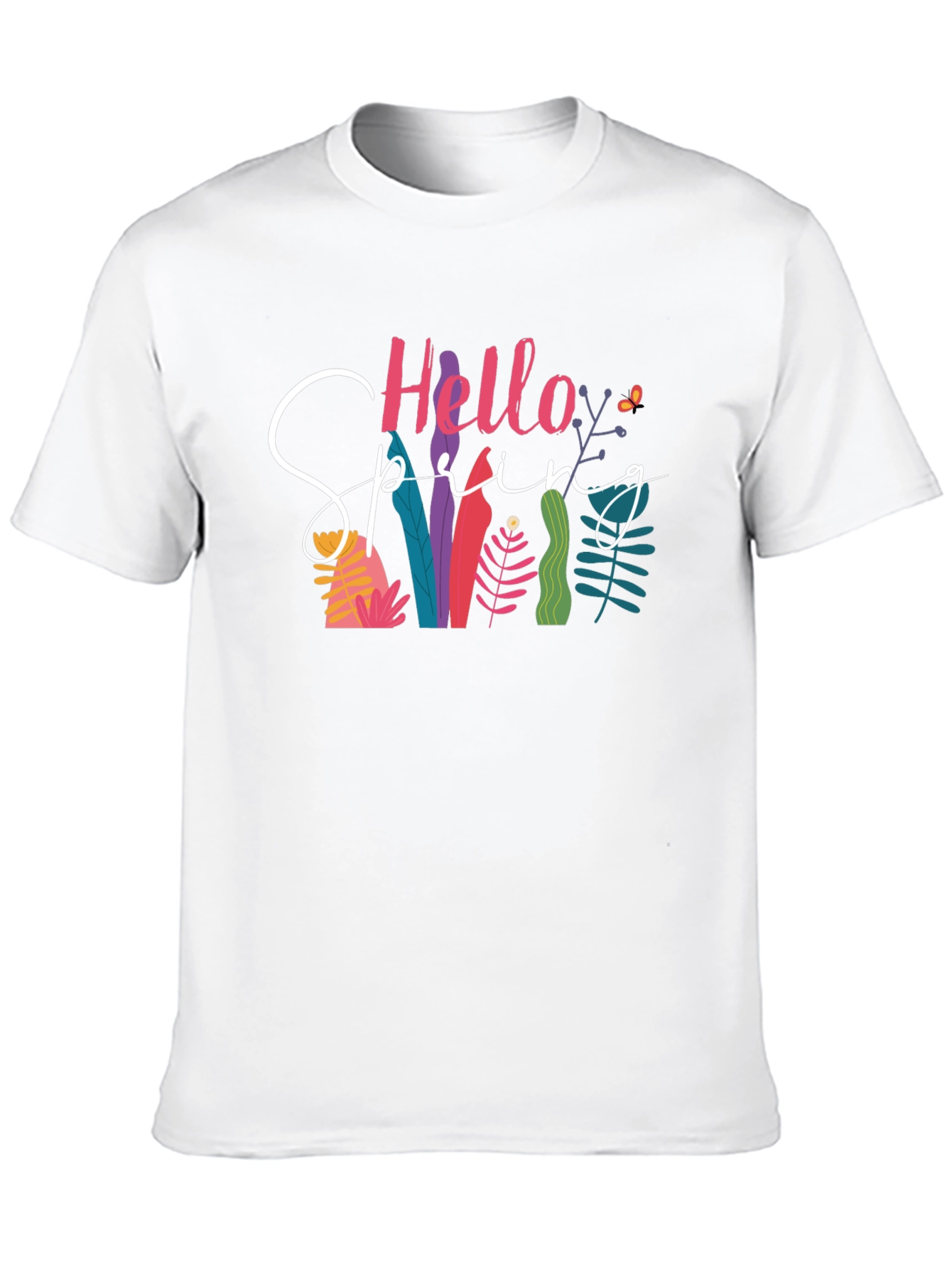 Hello Spring Graphic Tee - Black