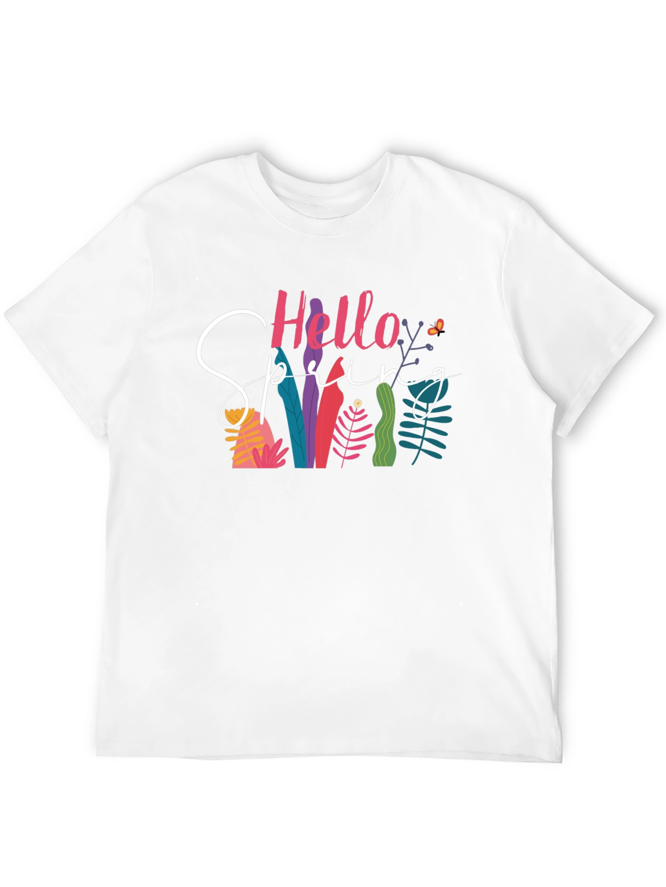 Hello Spring Graphic Tee - Black