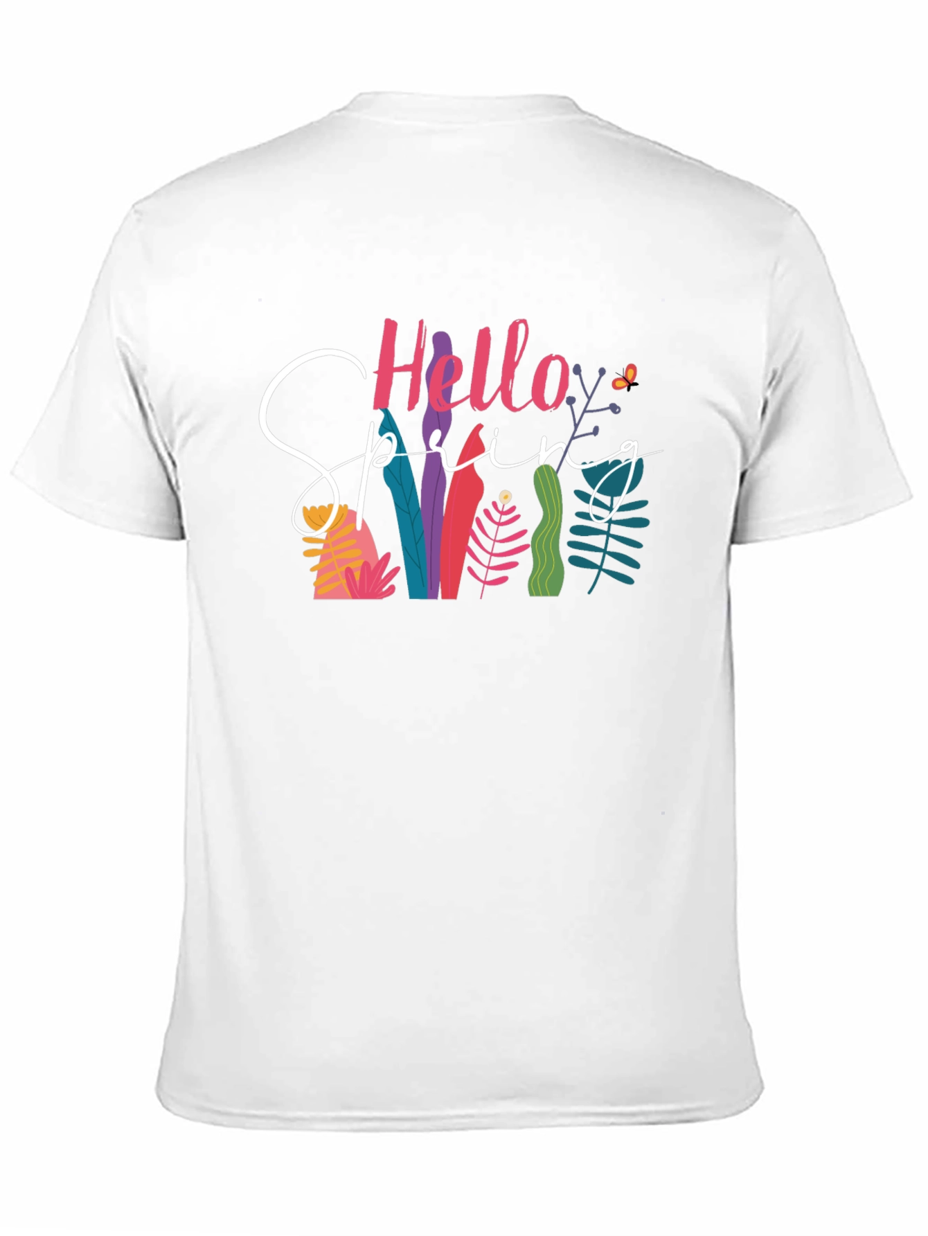 Hello Spring Graphic Tee - Black