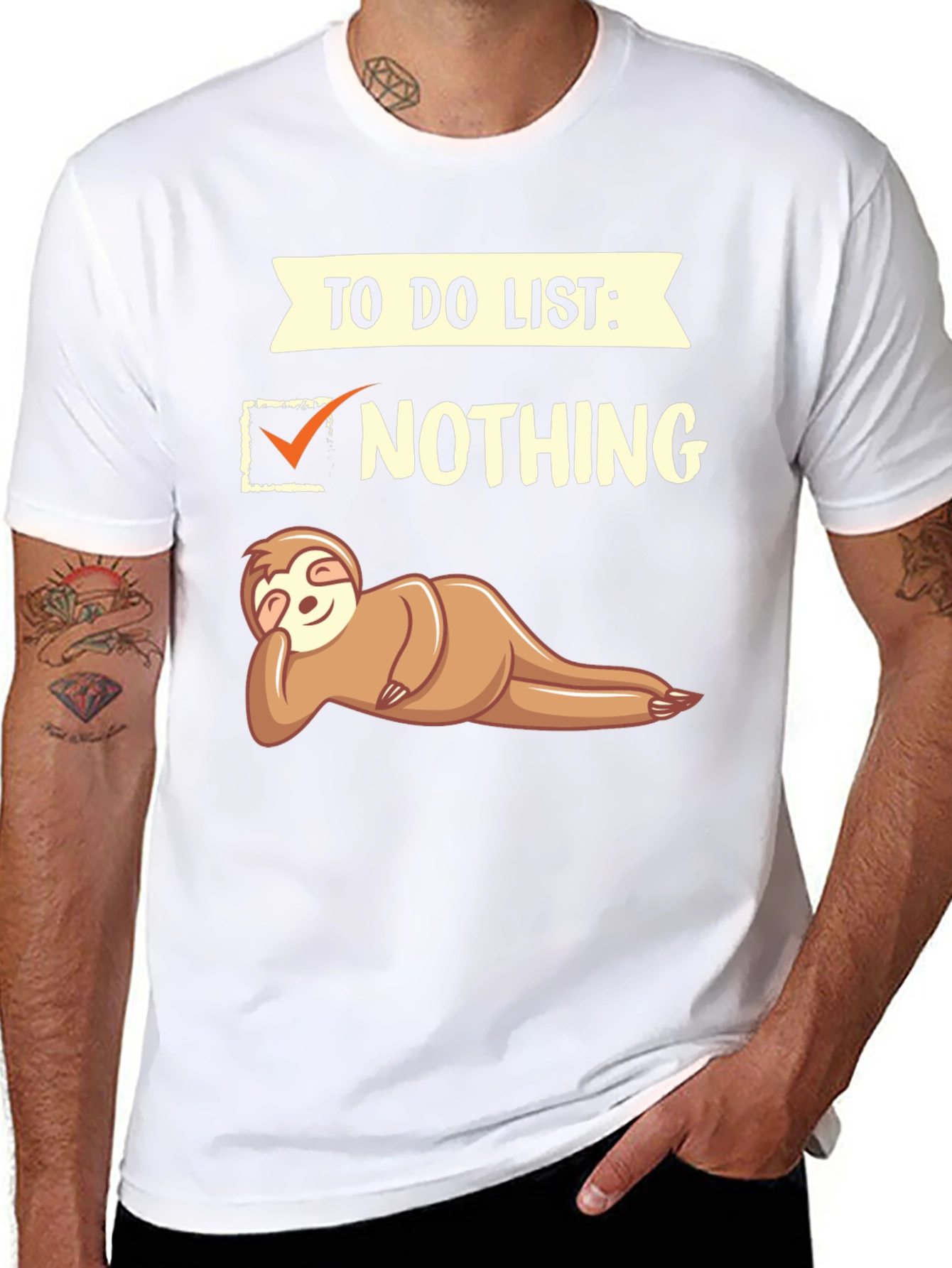 Funny Sloth To Do List: Nothing T-Shirt
