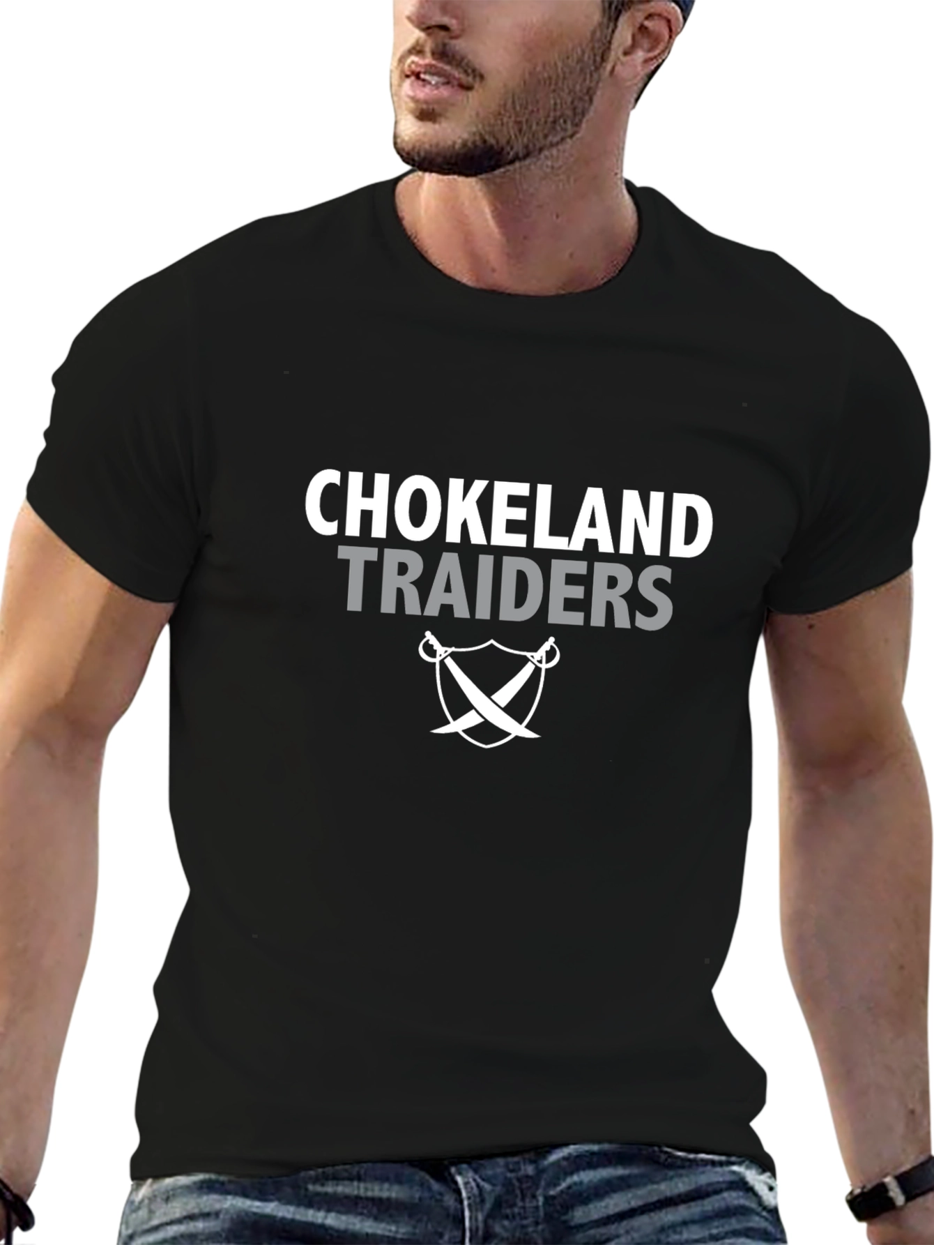 Chokeland Traiders Black Graphic T-Shirt