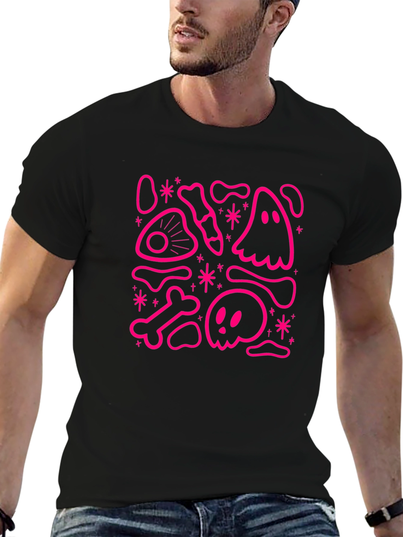 Spooky Fun T-Shirt - Pink Halloween Design