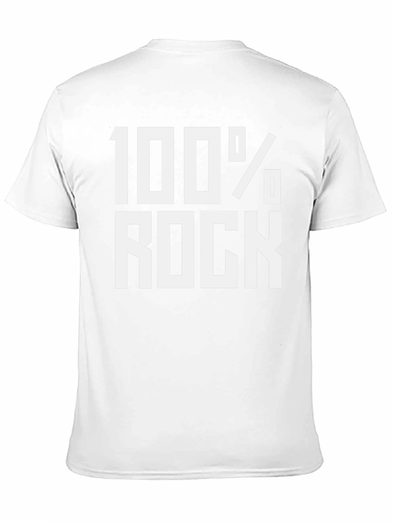 100% Rock Graphic Tee - Black Cotton