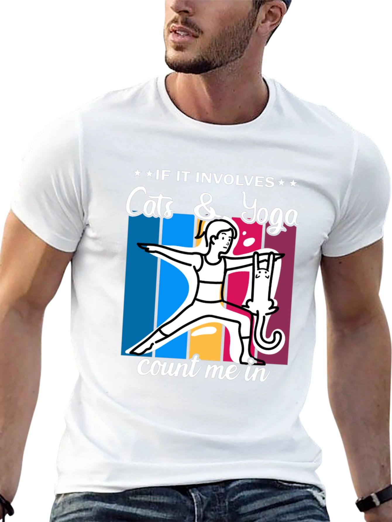 Cats & Yoga T-Shirt: Count Me In!