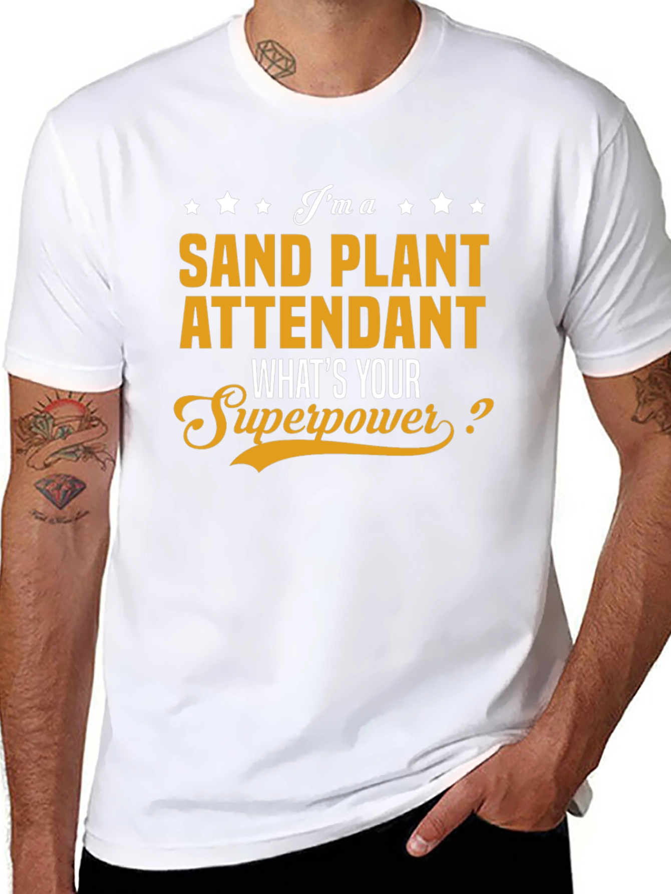 Sand Plant Attendant Superpower T-Shirt