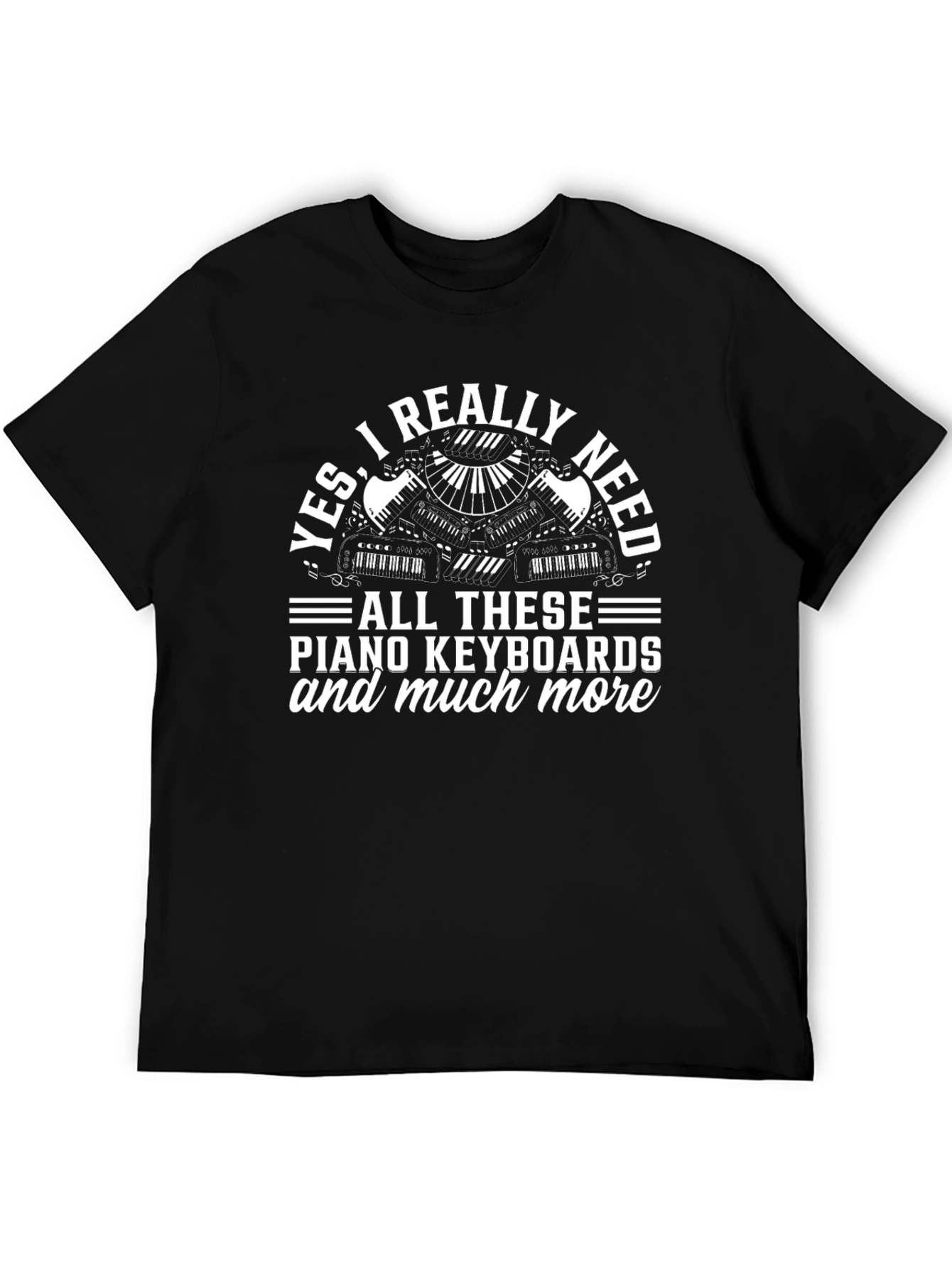 Piano Keyboard T-Shirt: Music Lover Tee