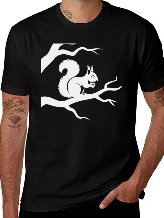 Squirrel Branch Graphic Tee - Nature Lovers Shirt