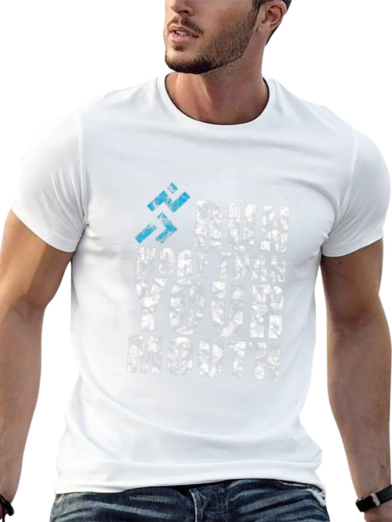 Run More Than Your Mouth Graphic Tee