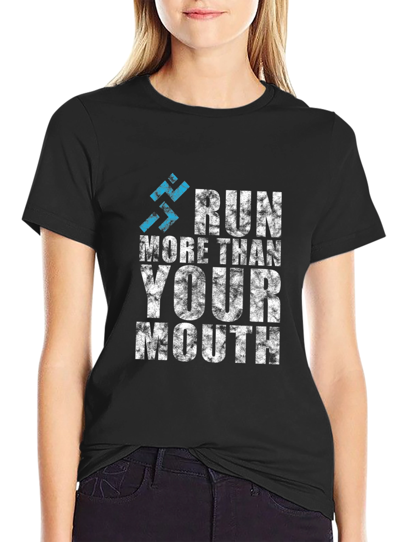 Run More Than Your Mouth Graphic Tee